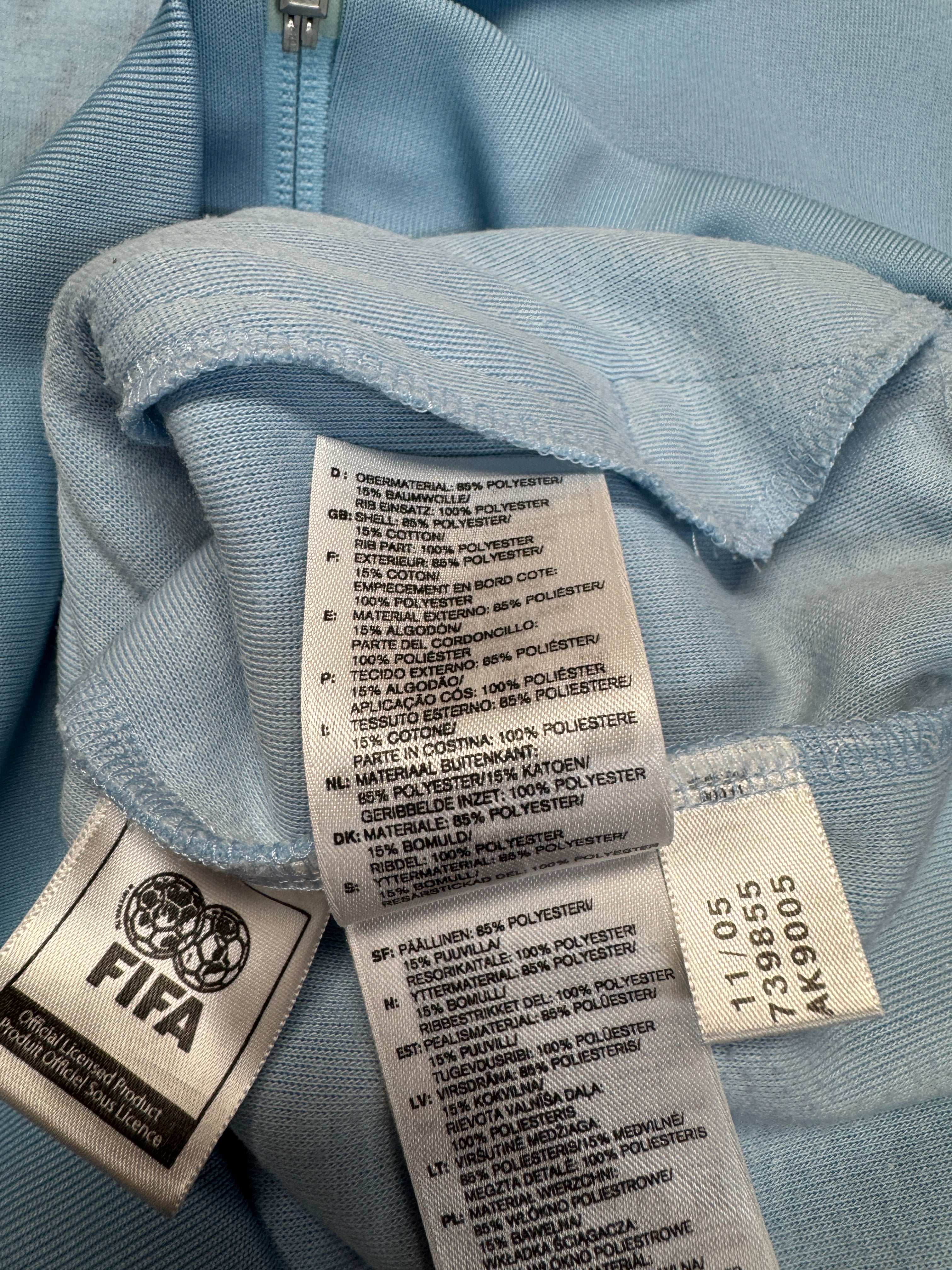 2005 Adidas Retro Sportjacke Argentina Blau