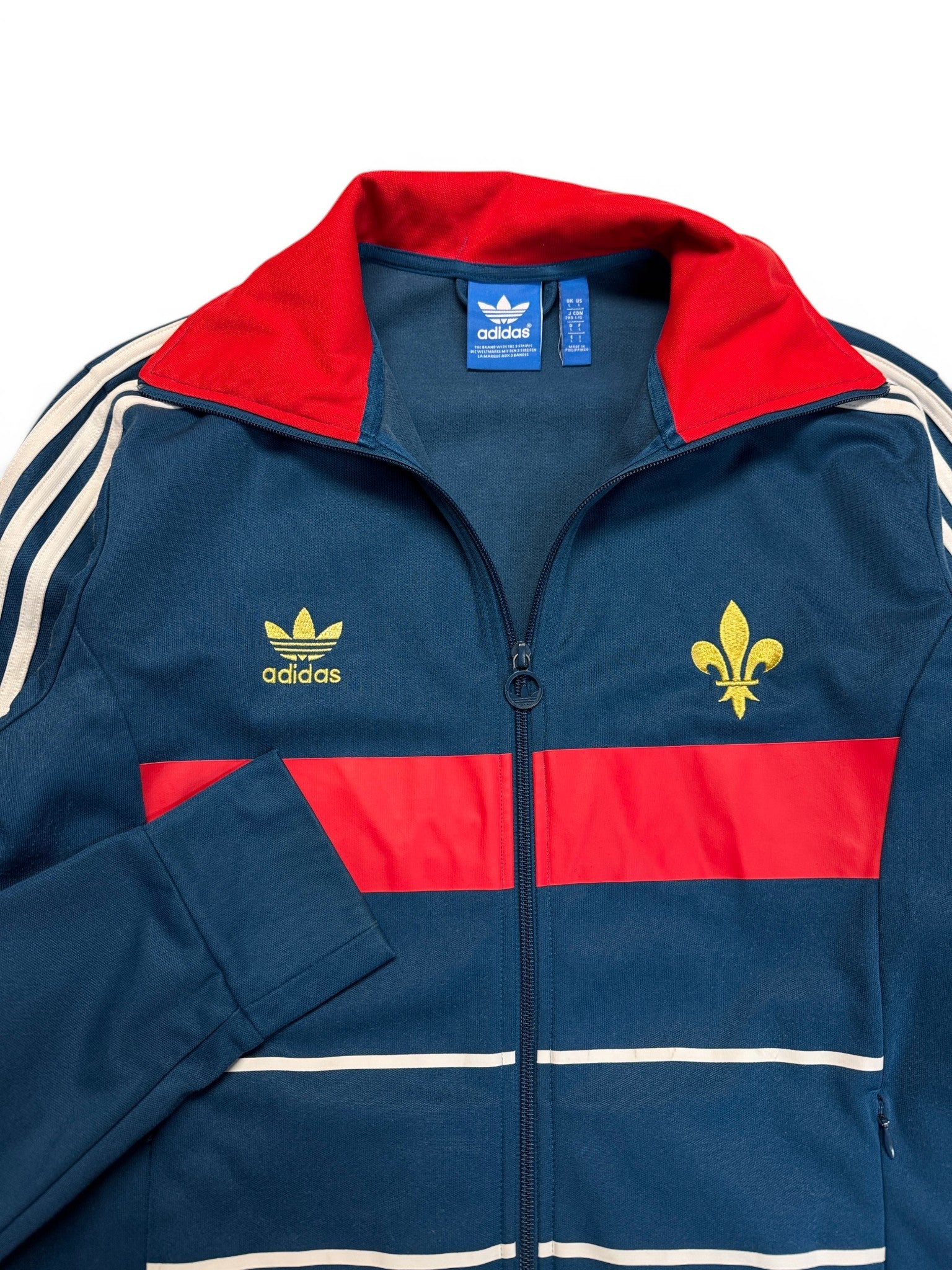2013 Adidas Retro Sportjacke Frankreich Blau