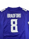 Nike Trikot Minnesota Vikings Bradford #8 Lila S-M