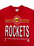Vintage Hanes Shirt 90s NBA Houston Rockets Single Stitch Made In USA Rot XL