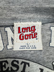 Rare! Vintage Long Gone Shirt 90s New York Yankees 1956 World Series Single Stitch Made in USA Grau L