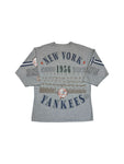 Rare! Vintage Long Gone Shirt 90s New York Yankees 1956 World Series Single Stitch Made in USA Grau L