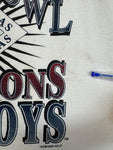 Vintage Fruit Of The Loom Shirt 1993 Super Bowl Cowboys X Bills Single Stitch Made In USA Weiß L