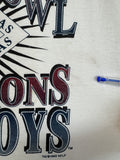 Vintage Fruit Of The Loom Shirt 1993 Super Bowl Cowboys X Bills Single Stitch Made In USA Weiß L