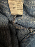 80s Levis Western Hemd Orange Tab Blau M