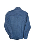 80s Levis Western Hemd Orange Tab Blau M