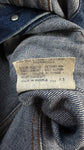 Vintage Levis Trucker Jeansweste (70)501 1981 Orange Tab Made In France Blau (36) S-M
