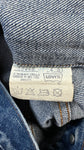 Vintage Levis Trucker Jeansweste (70)501 1981 Orange Tab Made In France Blau (36) S-M