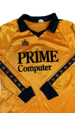 Rare! Vintage Admiral Trikot 80s Pr1me Computer Werbung Orange Schwarz L
