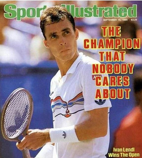 Vintage Adidas Polo 1986 Ivan Lendl "The Face" Made In West Germany Weiß (D50) M