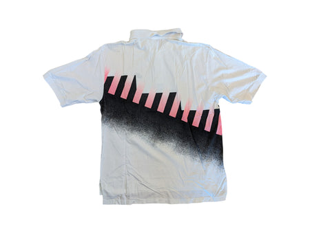 Rare! Vintage Nike Poloshirt 1989 Challenge Court Andre Agassi Weiß Pink XL