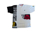Rare! Vintage Nike Poloshirt Challenge Court Andre Agassi Weiß Schwarz XL
