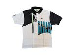 Rare! Vintage Nike Poloshirt Challenge Court Andre Agassi Weiß Türkis XXL