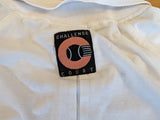 Rare! Vintage Nike Poloshirt 1989 Challenge Court McEnroe Made In Italy Weiß Schwarz L