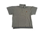 Vintage Nike Poloshirt Tennis Gestreift Weiß Braun L
