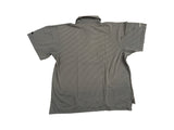 Vintage Nike Poloshirt Tennis Gestreift Weiß Braun L