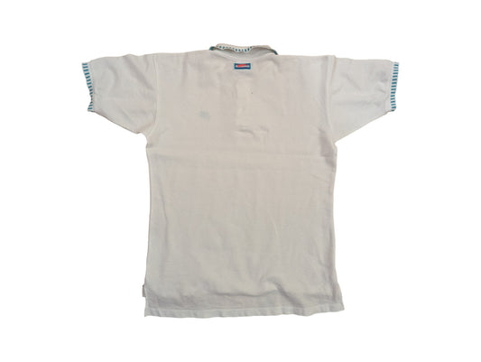 Vintage Nike Poloshirt Challenge Court Weiß Hellblau XL
