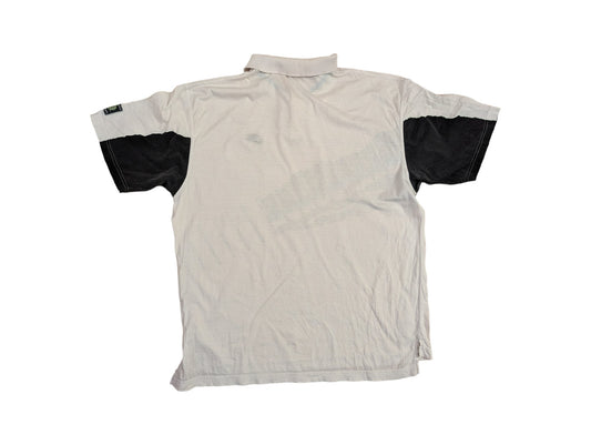 Rare! Vintage Nike Poloshirt 1990/91 Challenge Court Andre Agassi Weiß Schwarz XL