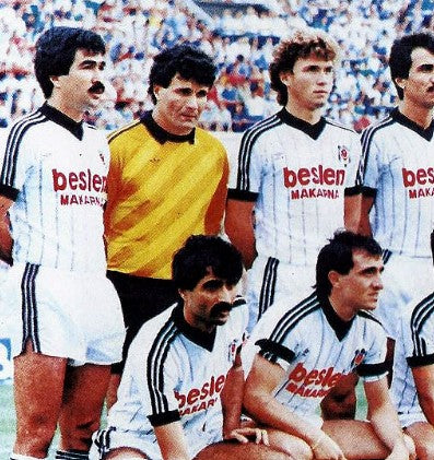 80s Adidas Torwarttrikot Besiktas 86/87 / Lokomotiv Moscow 89-90 Gelb Schwarz XS