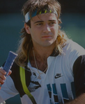 Rare! Vintage Nike Poloshirt Challenge Court Andre Agassi Weiß Türkis XXL