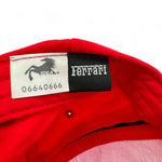 Vintage Racing Cap 2000 Ferrari Logo Schwarz Rot