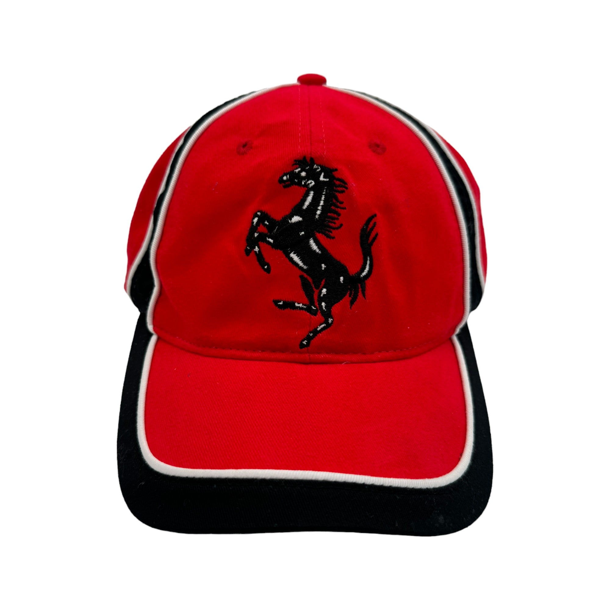 Vintage Racing Cap 2000 Ferrari Logo Schwarz Rot