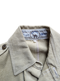 Vintage Camel Jacke Bush Military Style Used Look Inc Repairs Sand/Braun 44