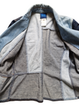 Vintage Kenzo Damen Jeansjacke Patchwork Flowers Blau 40