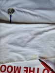 Gildan Longsleeve "to the moon" Weiß L