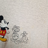 Vintage Disney Shirt Mickey & Co Made In USA Bestickt Grau XL