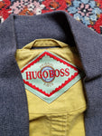 Vintage Hugo Boss Blouson Crest Logo Wappen Gelb (98) L-XL
