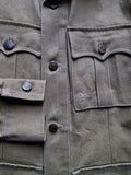 Vintage Camel Jacke Bush Military Style Used Look Inc Repairs Sand/Braun 44