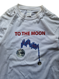 Gildan Longsleeve "to the moon" Weiß L