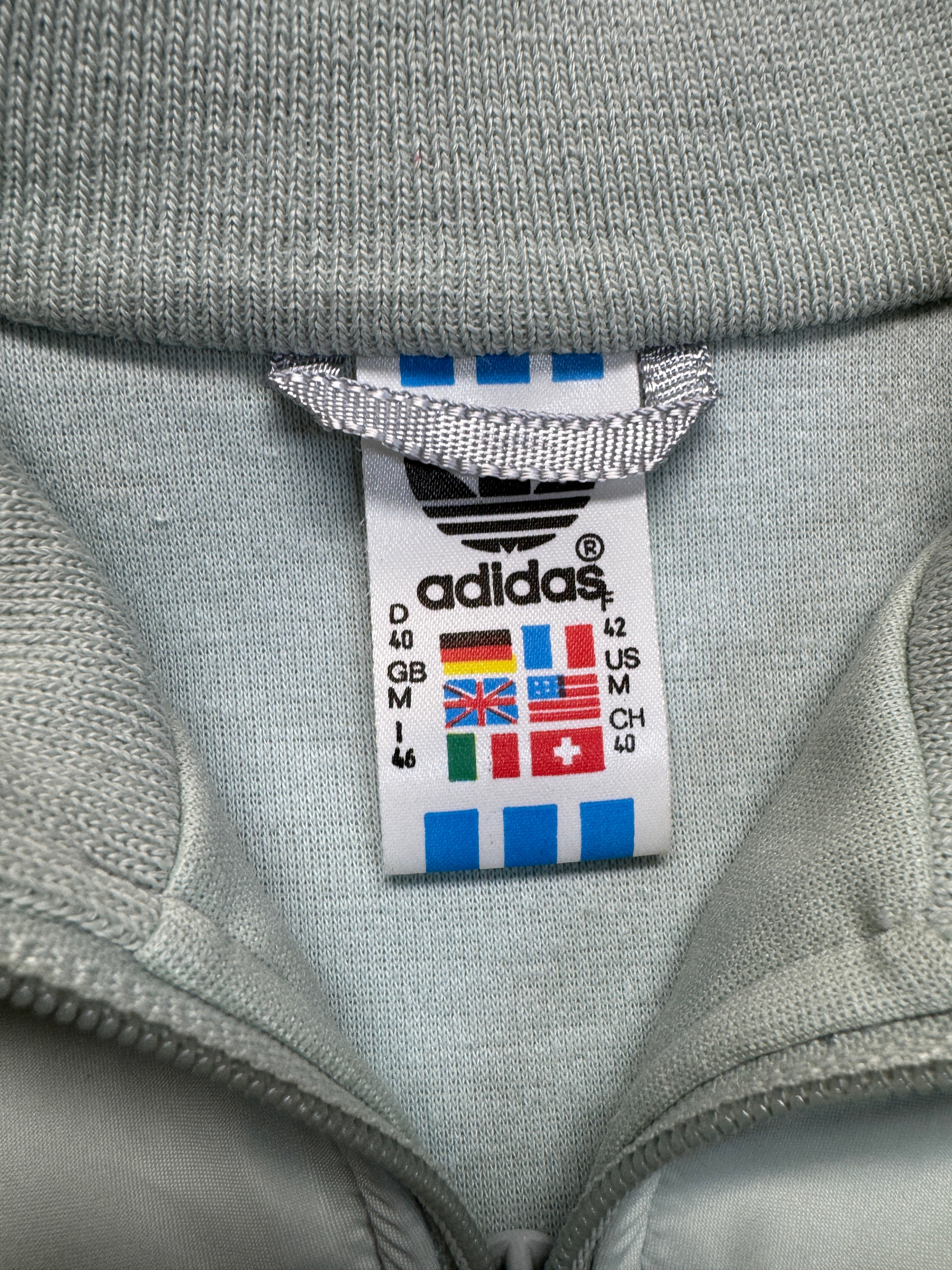 80s Adidas Damen Skianzug Made In Malta Mint Blau D40 M