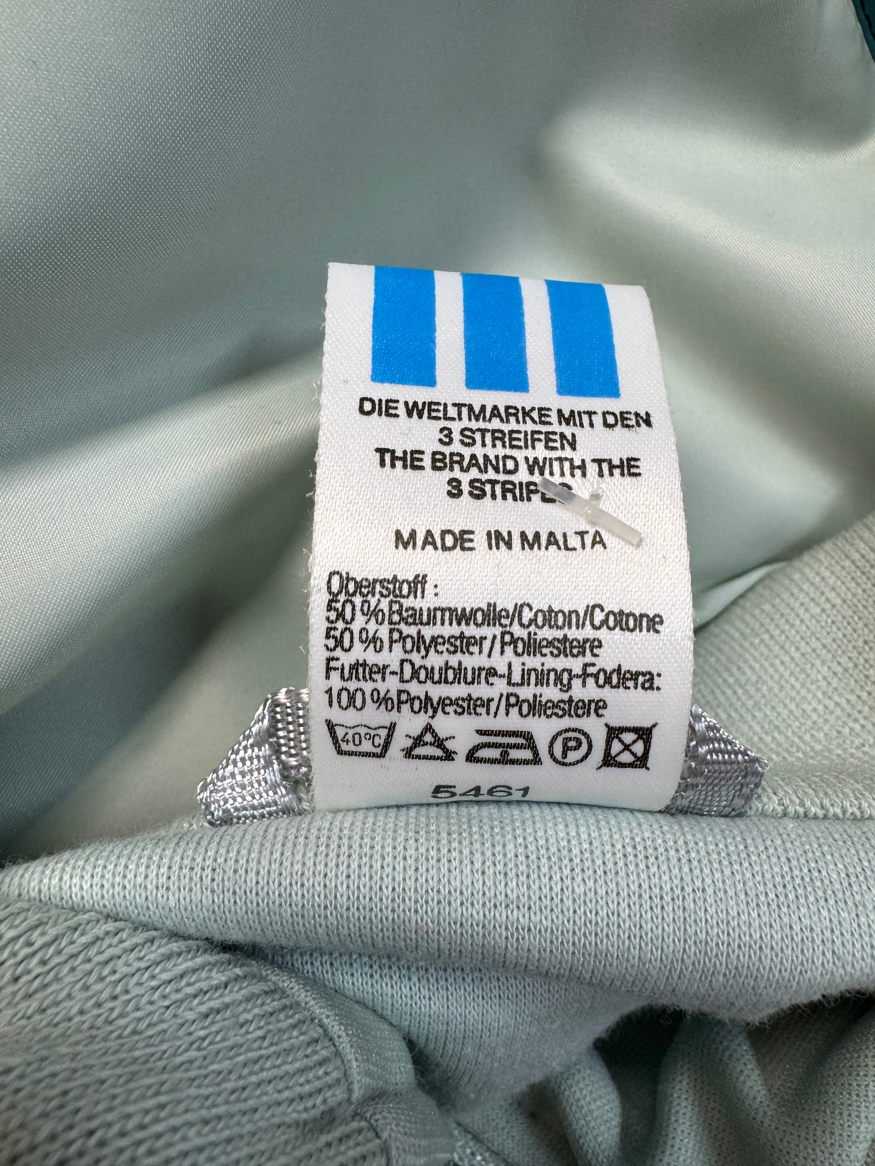 80s Adidas Damen Skianzug Made In Malta Mint Blau D42 L