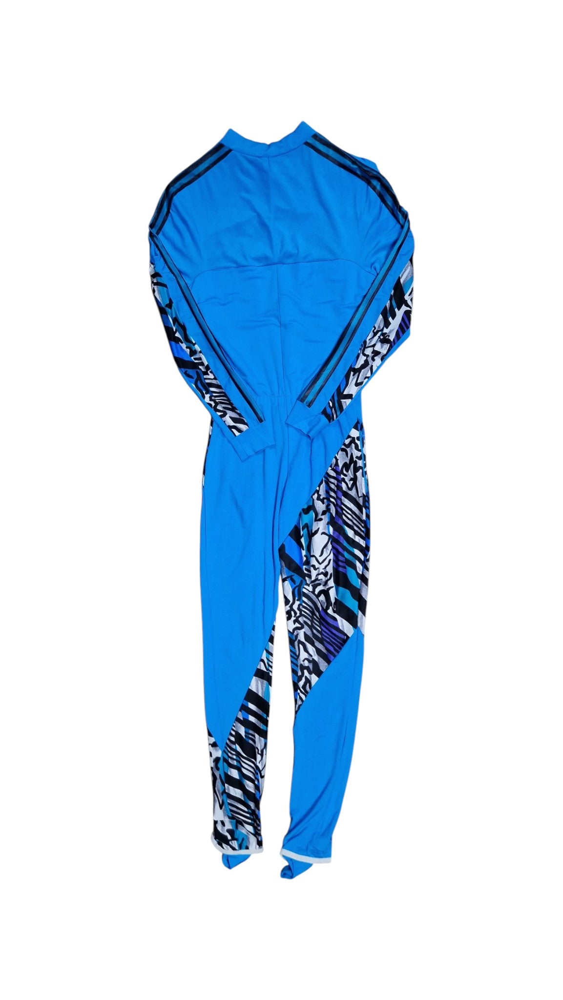 80s Adidas Ski Overall Made In West Germany Abstract Pattern Blau D48 S