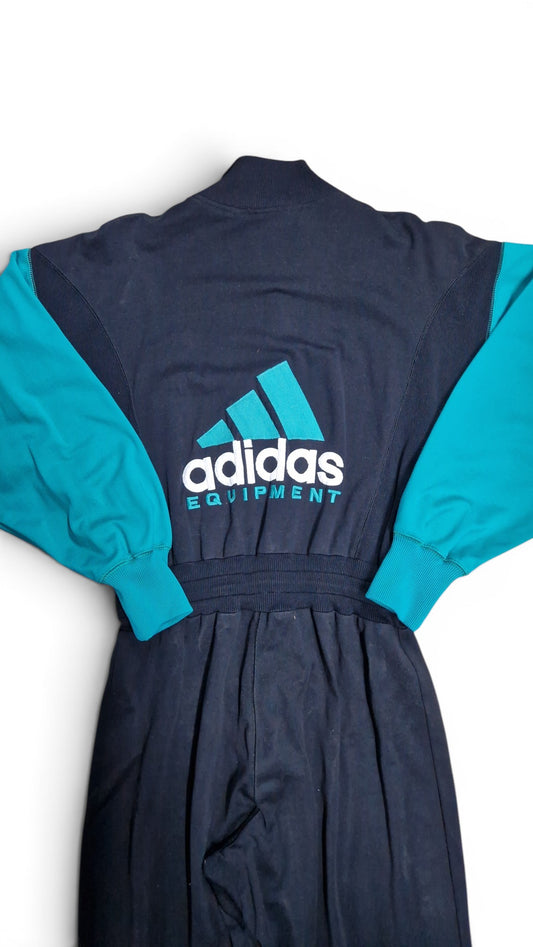 90s Adidas Equipment Overall Made In Damascus Syria Schwarz Grün D7 L