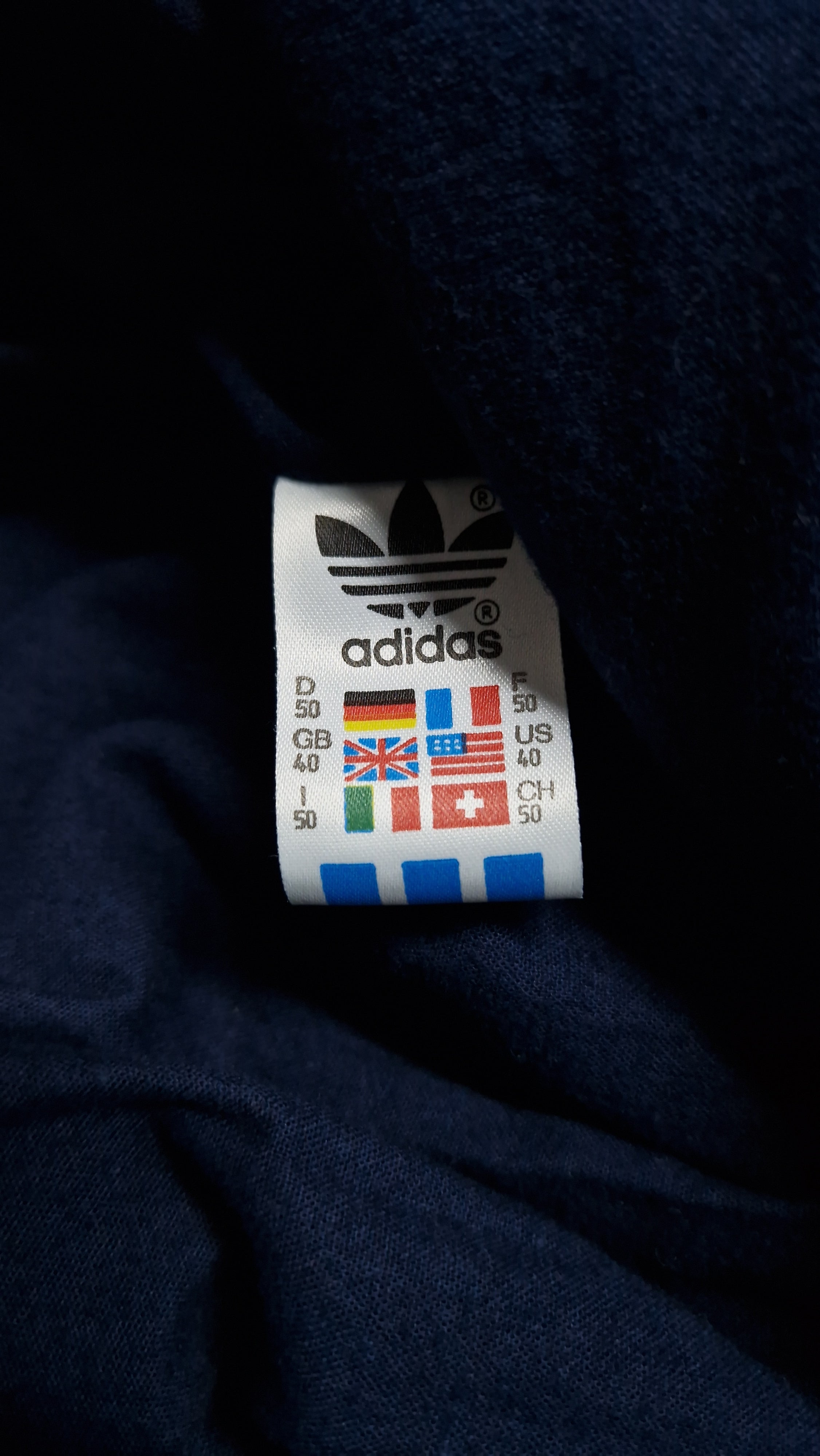 90s Adidas Overall Made In Hungary Dunkelblau D7 L