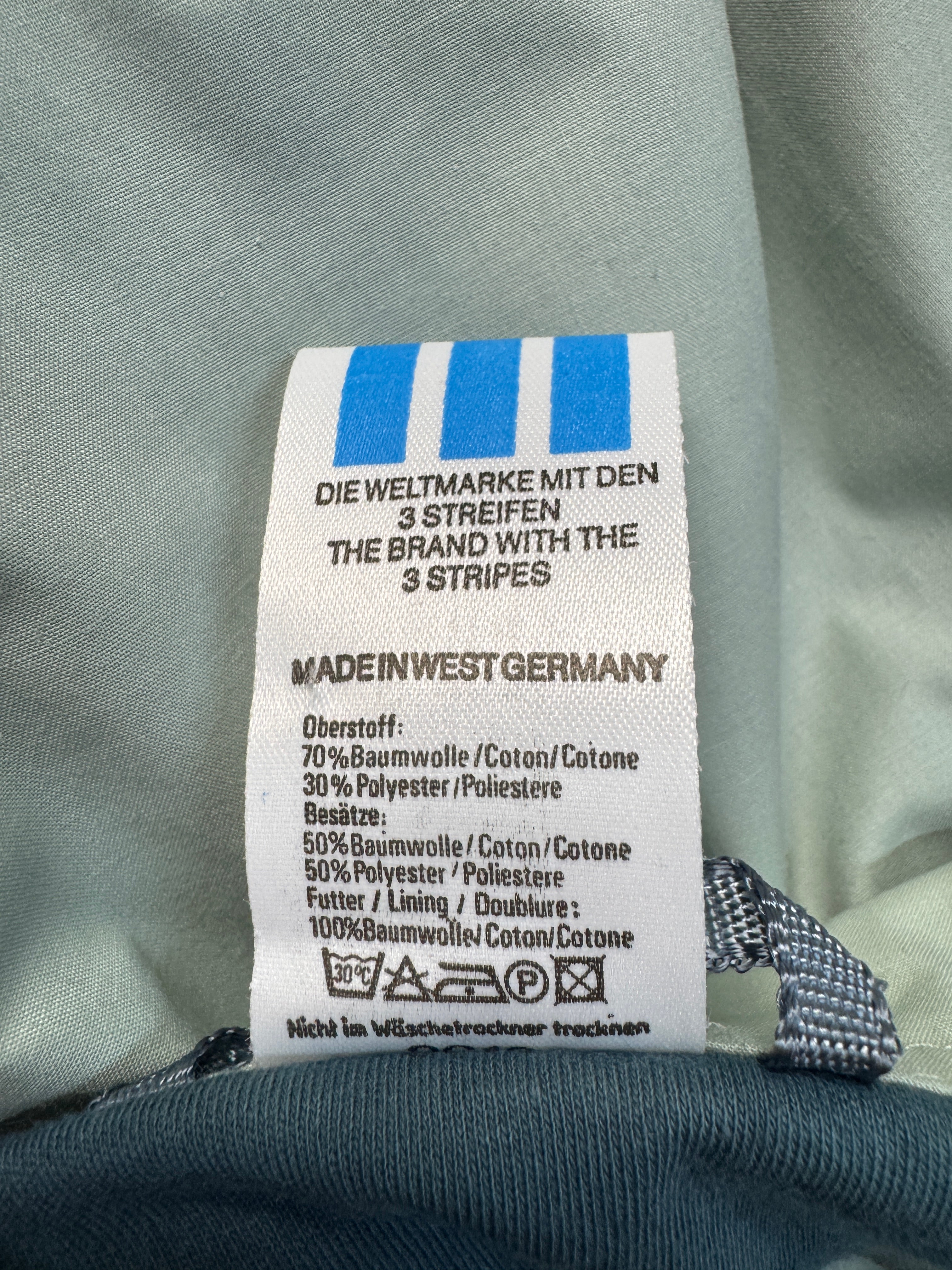 80s Adidas Damen Skianzug Deadstock Made In West Germany Petrol Mint D40 M