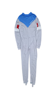 80s Adidas Ski Overall Deadstock Made In West Germany Grau Blau D48 S