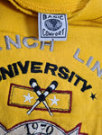 Vintage Sweater French Line University Gelb Bestickt S