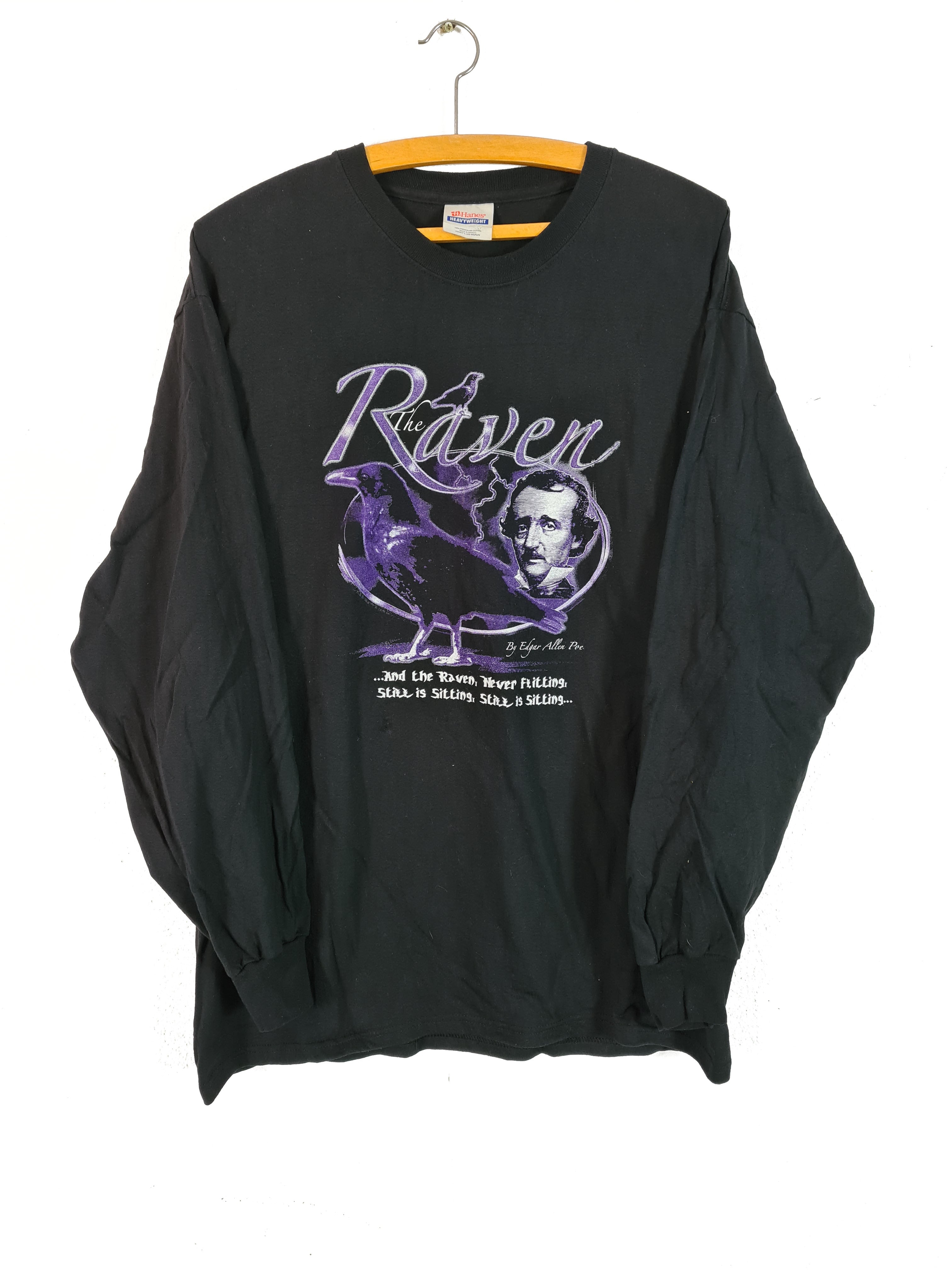 Longsleeve Edgar Allen Poe the Raven L - RareRags