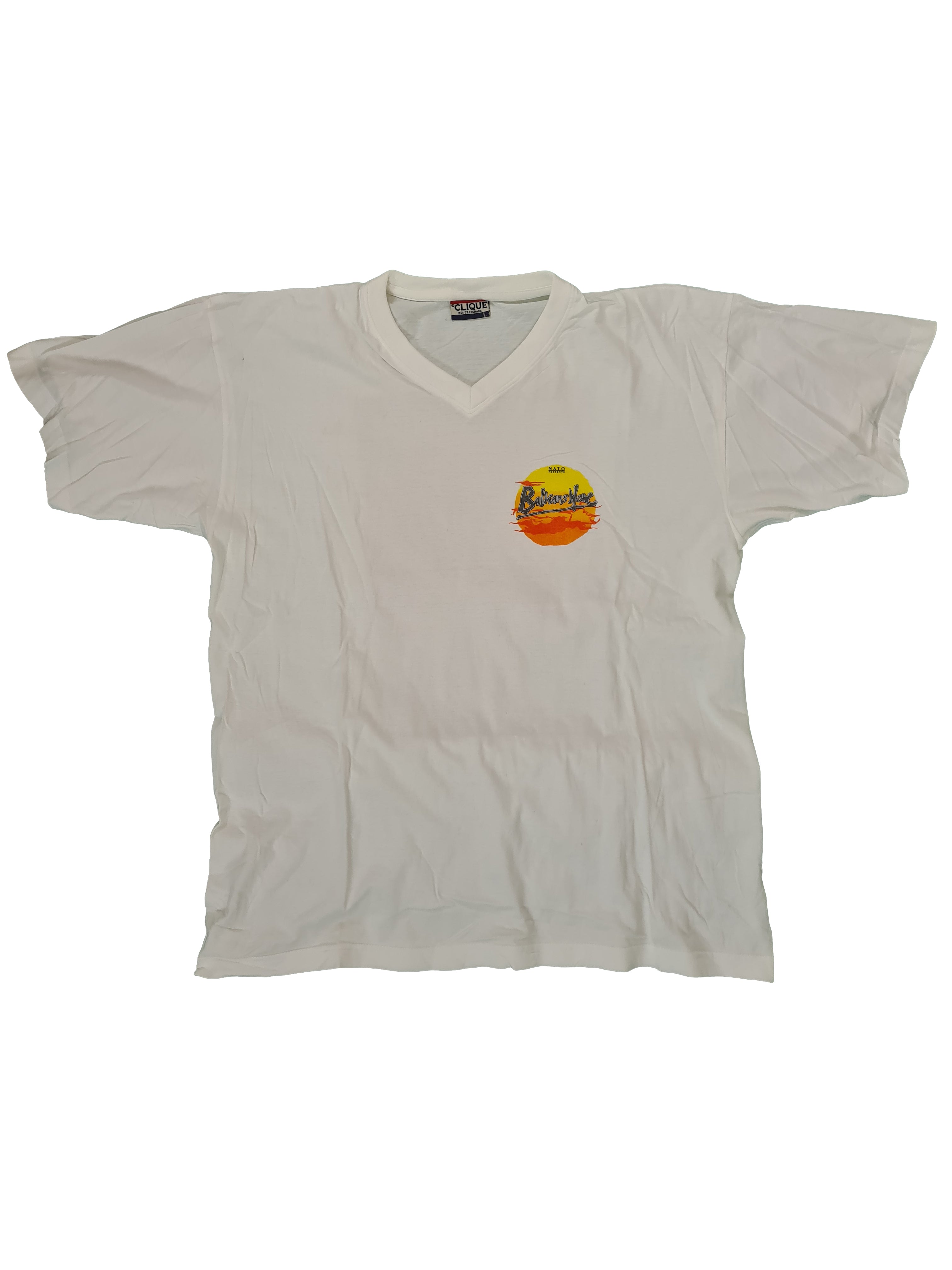 Clique Balkans Now Tee Weiß L - RareRags