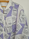 Rare! Vintage Lacoste Sportjacke Tennis Print S-L