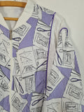 Rare! Vintage Lacoste Sportjacke Tennis Print S-L
