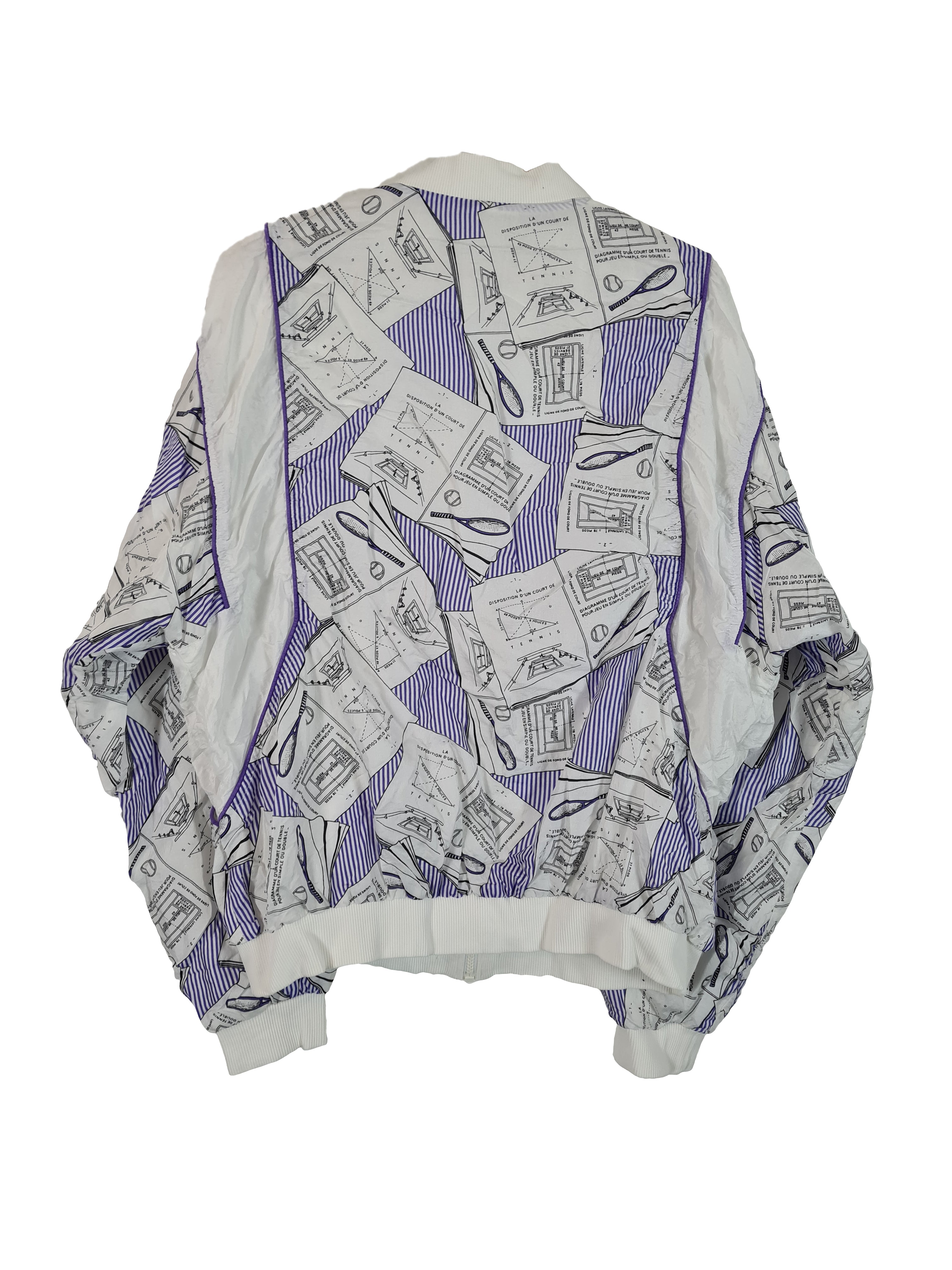 Rare! Vintage Lacoste Sportjacke Tennis Print S-L - RareRags