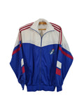Adidas Sportjacke Print Made in Singapore Blau Weiß Rot M