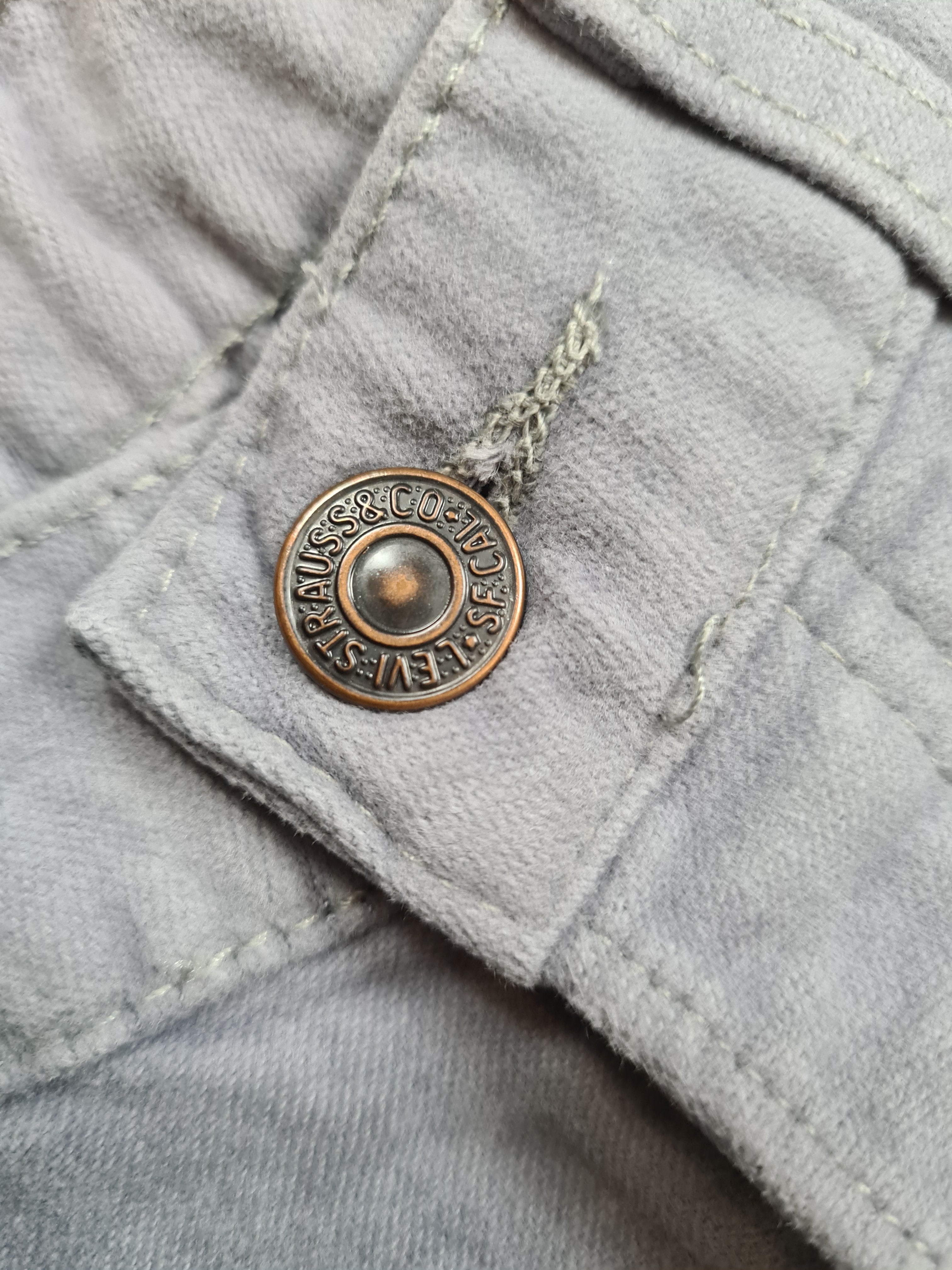 Vintage Levis Hose 535 Grau W28 L32 - RareRags