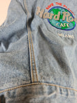 Vintage Hard Rock Cafe Jeansjacke Miami Hellblau XXL