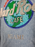 Vintage Hard Rock Cafe Jeansjacke Miami Hellblau XXL